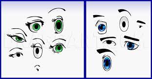 How To Draw Cartoon Eyes, Step By Step, Drawing Guide, By Dawn - Dragoart