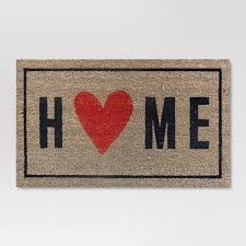 Buy from our range of doormats with free delivery available from iwoot, the home of gifting, gadgets and homeware. Home With The Heart Typography Doormat 1 6 X2 6 Room Essentials Target