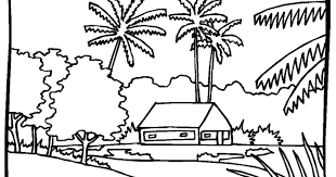 Download now mewarnai gambar pemandangan gunung dan sawah dari www anakcemerlang. Contoh Gambar Pemandangan Gunung Hitam Putih