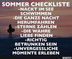 Sommer Checkliste Lustige Bilder Sprüche Witze Echt Lustig