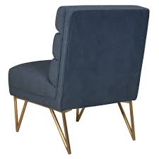 La rosa ash rose victorian tufted accent chair. Modern Chairs Katy Blue Velvet Accent Chair Eurway