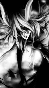 Black And White Anime Background Iphone Ulquiorra Bleach Black Cat Anime Anime Wallpaper Iphone Black Wallpaper Iphone