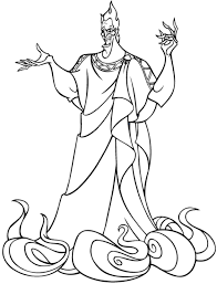 Hades Hercules Disney Drawings Coloring Books Disney Coloring Pages