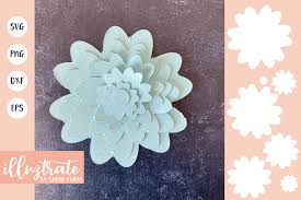Download Paper Flower Template Svg Cut File Layered Flower Svg Flower Svg By Picpixpic Thehungryjpeg Com
