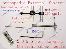 Us 10 0 Medical Small Animal Orthopedic Instrument Universal 360 Degree Adjustable Hand External Fixation Self Tapping Screw Needle Pet In Braces
