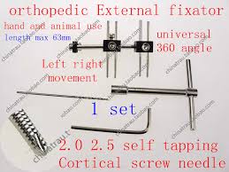 us 10 0 medical small animal orthopedic instrument universal 360 degree adjustable hand external fixation self tapping screw needle pet in braces