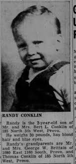 Randy Conklin in contest 9 Apr 1954 Fri age 2