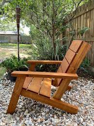 Modern Adirondack Chair 2x4 Simple Diy Build Digital Plans Etsy In 2021 Modern Adirondack Chair Wood Chair Diy Simple Outdoor Chairs