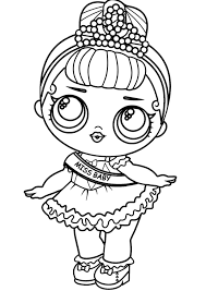 Lol doll coloring pages baby miss baby lol doll coloring pages. Lol Doll Coloring Pages Print Or Download For Free Razukraski Com