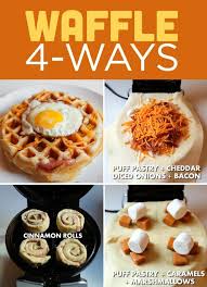 Love Puff Pastry And My Waffle Iron Never Thought About Putting It Together Must Try Waffle Iron Recipes Waffle Maker Recipes Yummy Food