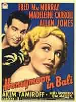 Amazon.com: Posterazzi Honeymoon In Bali From Left: Fred Macmurray  Madeleine Carroll On Midget Window Card 1939. Movie Masterprint Poster  Print, (11 x 17): Posters & Prints