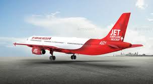 Jet Airplane A321 Mock Up Mockup Jet Corporate Brochure Cover