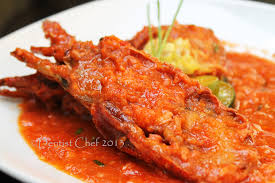 Bumbui saus tiram, saus tomat, merica, kaldu bubuk, gula putih. Resep Lobster Saus Pedas Dentist Chef