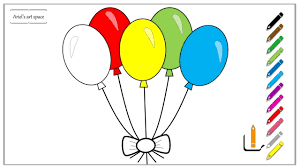 When kids see them, they know something awesome is going on! How To Draw Colorful Balloons Easy Drawings For Children And Beginners Youtube