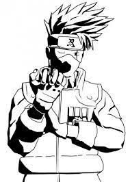 Learn how to draw anime pictures using these outlines or print just for coloring. Kakashi Kakashi Tribal Art Anime Naruto
