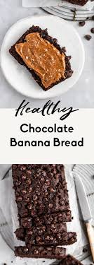 Healthy Chocolate Banana Bread Gluten Free Paleo Ambitious Kitchen Recipe Chocolate Banana Bread Healthy Chocolate Banana Chocolate Banana Bread Recipe
