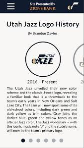 The utah jazz history can be broken up into three sections: Utah Jazz Logo History Concept On Behance