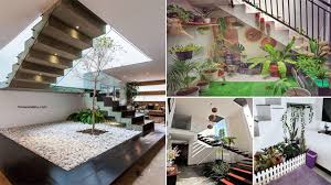 Cara membuat taman di rumah terutamaan untuk pencahayaan adalah satu hal yang sangat penting yang harus ada dan sangat diperlukan 1. 6 Inspirasi Desain Taman Bawah Tangga Rumah Minimalis Homeshabby Com Design Home Plans Home Decorating And Interior Design