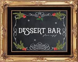 Dessert Bar Sign Desserts Sign Christmas Wedding Sign Etsy Wedding Chalkboard Signs Printable Wedding Sign Chalkboard Wedding