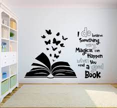 Explore bedroom projects & paint color ideas and get your creativity flowing. Book Quote Kids Wall Decal Books Quote Reading Room Library Etsy Wall Painting Decor Creative Wall Painting Room Wall Painting