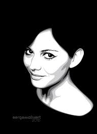 Black And White Celebrity Black And White Vector Portraits Claudia By Sergemalivert On Deviantart Cifrovoe Iskusstvo Risunki Illyustrator