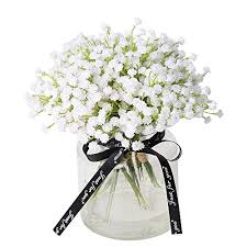 If you are using fresh baby's breath, store the flower crown in your fridge before using it. Buy Florralia Babys Breath Artificial Flowers Babies Breath Flowers Artificial Fake Gypsophila Babys Breath For Flower Girl Crown Diy Wedding Decor 5pcs White Online In Mozambique B07n62pgmk