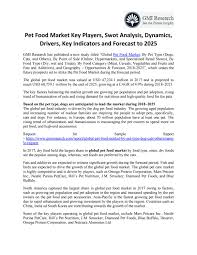 Swot on swot analysis of the fast food business assignment. Pet Food Market Key Players Swot Analysis Dynamics Drivers Key Indicators And Forecast To 2025 By Nikita Manwar Issuu