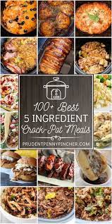 100 Best 5 Ingredient Crockpot Meals Dinner Recipes Crockpot Crockpot Recipes Slow Cooker Chicken Crockpot Recipes
