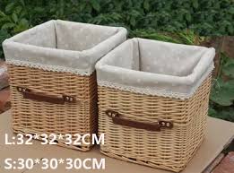 Side table, wicker, stained oak, the netherlands, 1950s this dutch coffee table features a tabletop of woven wicker. Rattan Storage Basket Basket With Handle Portable Tv Cabinet Storage Basket Coffee Table Storage Drawer Basket Storage Baskets Aliexpress