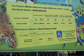 Watching the animals, enjoying the walk for a day out. Harga Tiket Zoo Negara