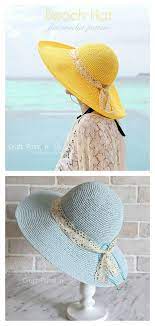 Wide Brim Sun Hat Free Crochet Pattern Crochet Hat With Brim Crochet Hat Pattern Crochet Sun Hat