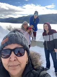 Some of the Ballard's gals went fishing last week