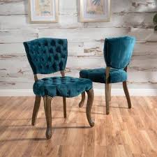 Birch Lane Leisha Tufted Velvet Upholstered Parsons Chair Wayfair In 2020 Tufted Dining Chairs Fabric Dining Chairs Comfortable Dining Chairs