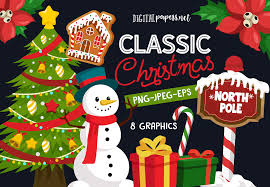 Download Classic Christmas Graphic By Digitalpapers Creative Fabrica SVG Cut Files