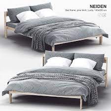 Neiden bed frame pine luröy double. Download 3d Model Of Ikea Neiden Bed Luroy In 2021 Ikea Bed Bed Frame Bed