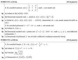 A avut loc proba obligatorie a profilului (matematică sau istorie), iar vineri are loc proba la alegere a profilului, care se susţine la una din 10 materii: Bac 2016 Modele De Subiecte Pentru Examenele De Bacalaureat Din Vara Hotnews Mobile