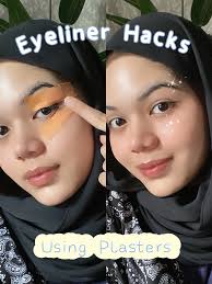 EYELINER HACKS USING PLASTER
