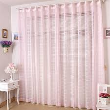 Romantic Light Pink Sheer Curtains For Bedrooms