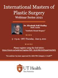 Canadian college of aesthetic dermatology and bc academy of medical aesthetics are based in metropolitan vancouver; Ut Health San Antonio Plastic Surgery On Twitter Join Us For Our Next International Webinar June 3 5pm Cst As Dr Elizabeth Hall Findlay Presents Aesthetic Breast Surgery Registration Link Https T Co Wmsx0hgb6o Aestheticsurgery Plasticsurgery
