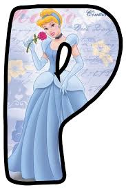 Buchstabe Letter P Disney Scrapbook Cinderella Abc Disney