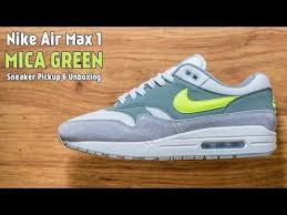 Check Out This Pickup Video Of The Nike Air Max 1 Mica Green Find Out Where You Can Still Buy A Pair Of These Air Max Nike Air Max Nike Shoes