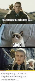 The famous cat memes clean such as grumpy cat memes, nyan cat and keyboard cat memes have been searched highly and shared on social media a lot. They R Taking The Hobbits To Isen Good Clean Grumpy Cat Meme Legolas And Grumpy Cat Miscellaneous Meme On Me Me