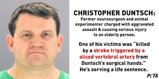 According to d magazine , a doctor at the hospital where duntsch worked said that duntsch had been sent to an impaired physician program after he refused to take a drug test. Peta On Twitter The Dmagazine Rightfully Described The Case Of Former Texas Neurosurgeon Christopher Duntsch Aka Dr Death As T He Shocking Story Of A Madman With A Scalpel Duntsch Cut Open Animals Injected Cancer