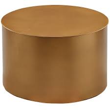 Gold Iron Drum Coffee Table 23 Drum Coffee Table At Home Store Drum Table