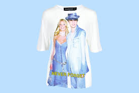 Both britney and justin made our list of the best celebrity dance moments of. That Iconic Britney Spears And Justin Timberlake Denim Moment Is Now A Fashion T Shirt Glamour