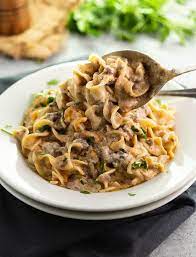 Decreases the risk of cancer: Ground Beef Stroganoff The Cozy Cook