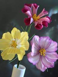 Cosmos Gum Paste Flowers Fondant Flower Tutorial Sugar Flowers
