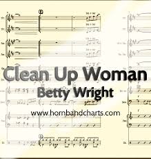 Clean Up Woman Horn Chart Pdf Horn Band Charts