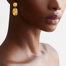 Silver Topped Gold Earrings, Signed Fred Leighton Collection, E-1119FL-0-CIT-SVGO