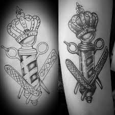 Welcome to vintage barber shop & tattoo parlor. Barber Tattoo Barber Tattoo Art Tattoo Weird Tattoos